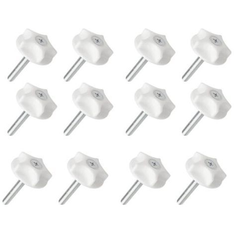 12PCS Pieds de nivellement Pieds de nivellement ajustables en fer PP vissés faciles à utiliser Niveleurs de meubles pour tête de lit Meubles (1/5)