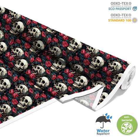 TESSUTI DECORATIVI PER ESTERNI OXFORD - Motivo Teschio I DX4813 (1/5)