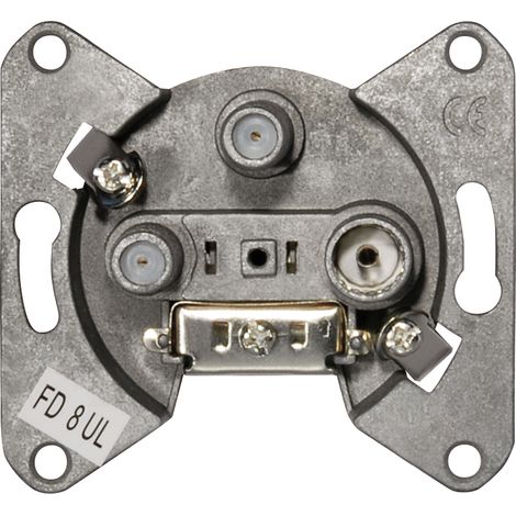 Antenna sockets single socket for two-wire technology,&nbspalso suitable for unicable systems
