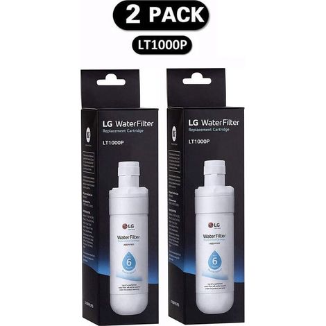 Lot de 2 filtres à eau LT1000P pour réfrigérateur – Compatible avec modèles LT1000P, 1000P, ADQ74793501 – Remplacement facile sans outil (1/3)