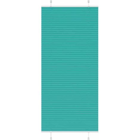 4015413 Store plissé vert pétrole 90x200 cm largeur du tissu 89,4 cm (1/5)