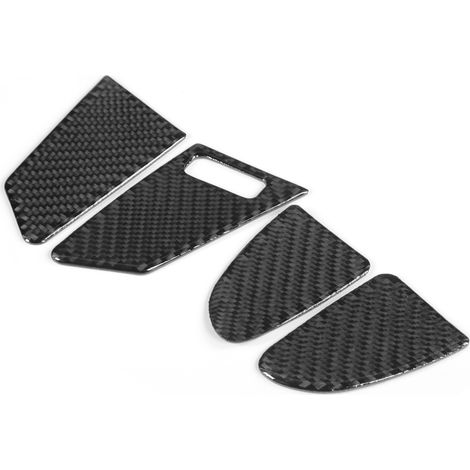 Autocollants décoratifs en fibre de carbone pour interrupteurs et boutons de verrouillage de portières de voiture, adaptés aux Volvo S60/V60 à conduite à gauche. (1/5)