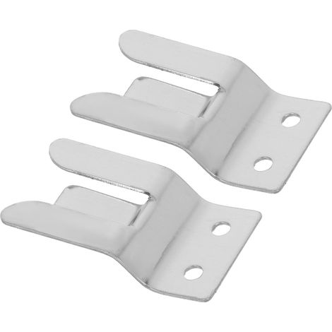 2pièces Support de Microphone pour Autoradio Crochets de Fixation pour Radios Cb Lot de Accessoires pour Microphone Maintien Sécurisé et Compact (1/5)