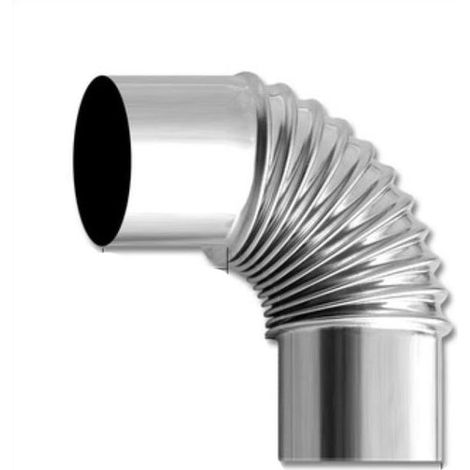 Tuyau d'échappement en acier inoxydable Tuyau d'échappement pour chauffe-eau à gaz - diamètre 70mm, longueur 15cm, 1pc (1/4)