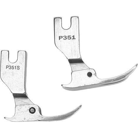 Lot de 2 pieds presseur à fermeture à glissière fendus, acier professionnel, pièce de rechange pour machine à coudre d'usine (1/5)