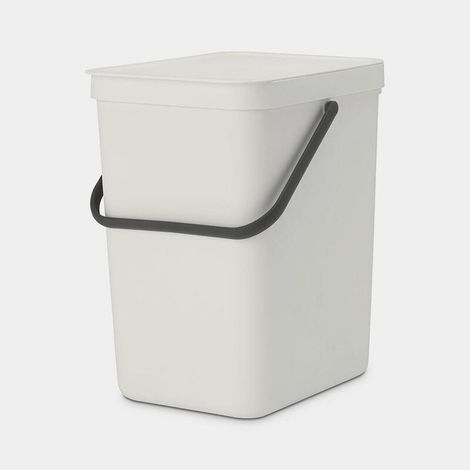 CUBO RECICLAJE SORT & GO' GRIS CLARO 25 L - 21 44 00 (1/4)