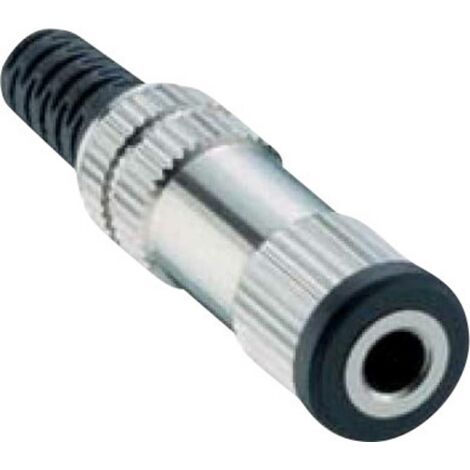 Jack 3.5 mm femelle, droit Lumberg 152203 Nombre de pôles: 2 mono argent 1 pc(s) (1/3)