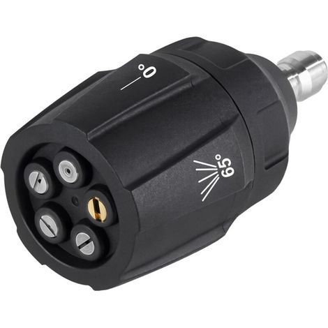 Pressure Washer Spray Nozzle, Adjustable 5-in-1 Quick Changeover Power Washer Nozzle for High Pressure Washer, 1/4in Plug Connect Tips,(3000PSI)