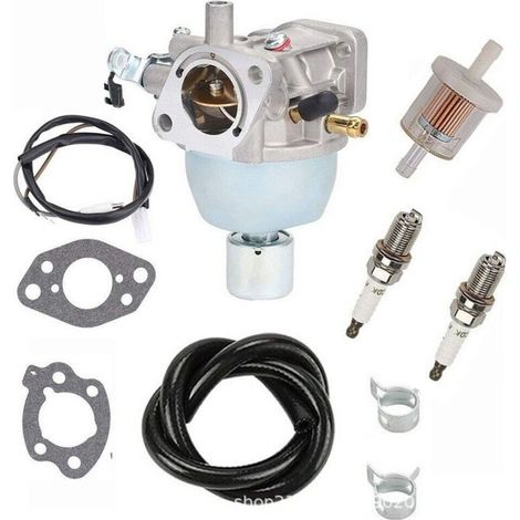 Kit de bougie d'allumage pour carburateur Britt 847395 (pièces détachées pour tondeuse à gazon) kit d'entretien pour carburateur Britt 847395 avec bougie d'allumage