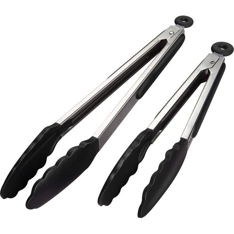 Pinces de cuisine - Pinces de cuisson en acier inoxydable de 23 cm et 30 cm (1/5)