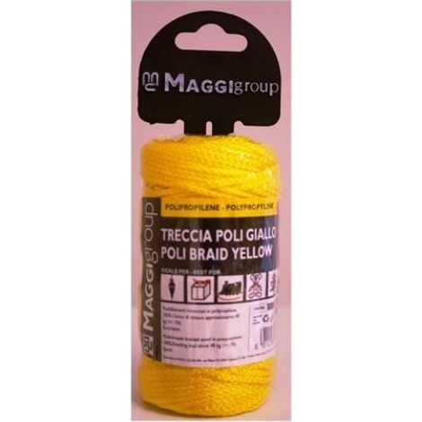TRECCIA IN POLIPROPILENE GIALLO 1,7MM X50MT MAGGI GROUP