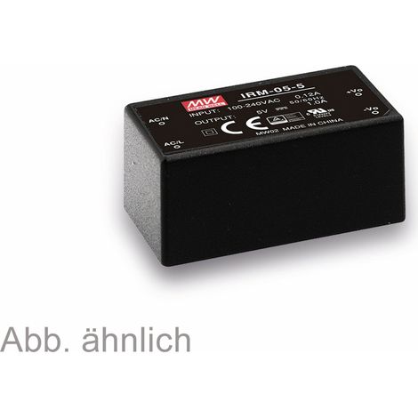 MEAN WELL AC/DC-Printnetzteil IRM-05-24, 24 V-/0,23 A, 5,5 W