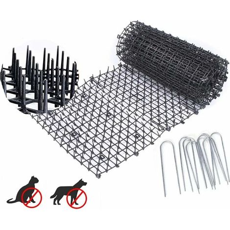 Anti-Cat Mat with Spikes, Repellent Deterrent Mat for Cat Dog Animal, Natural & Eco-Friendly Cat Dog Repellent for Garden, Fences, Sofa - Protects Plants (1/5)