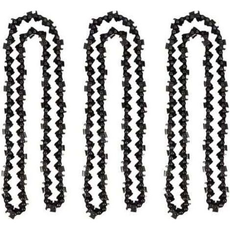 Lot de 3 Chaîne de tronçonneuse de 50 cm 0.325" 1,5 mm 76 maillons d'entraînement - compatible avec Timberpro 62CC, Hyundai et autres (1/4)