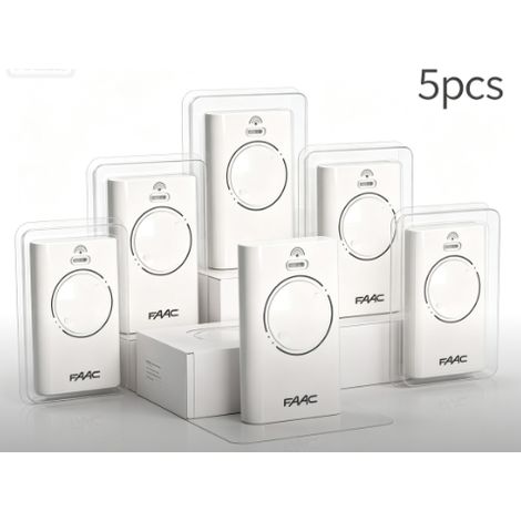 Télécommande FAAC XT2 868 SLH NOIR Pack de 5 - blanc (1/2)