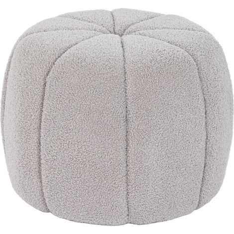 Reposapies Poliester 50X50X38 Borreguito Gris (1/4)