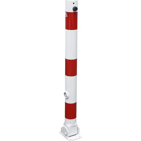 Schake, Potelet de délimitation, Ø 76 mm, blanc / rouge,