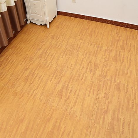 10 Tapis de sol en mousse, effet bois, puzzle emboîtable, salon, aire de jeux (1/5)