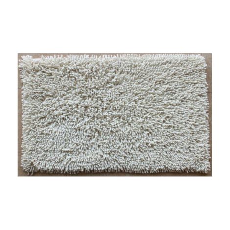 Manifattura Ferro Tapis de Bain Quarzo Blanc 17829 Riccio Crème 80x50 Cm