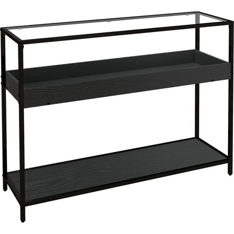 Console étroite avec 2 étagères pour entrée, finition soignée (1/5)