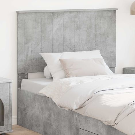 Tête de lit-Panneau de lit Gris béton 100 cm Bois d'ingénierie 769064 (1/5)