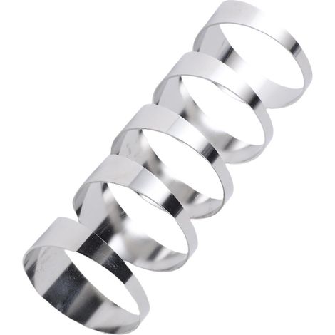 Lot de 5 coupes de tuyau en inox 304 rayon court ébavurées non soudées pour custom échappement auto 1,75 in (1/5)