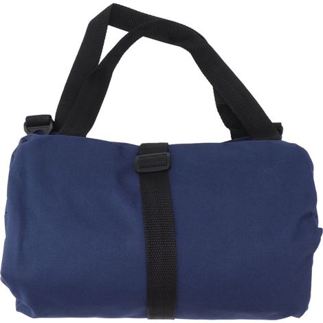 Aufrollbare Werkzeugtasche mit 5 Reißverschlusstaschen, Oxford-Gewebe, blau