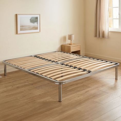 Talamo Italia Somier cuadrado y medio Amina, Somier ortopédico de láminas, 100% Made in Italy, Cm 120x190h31, con embalaje reforzado (1/3)