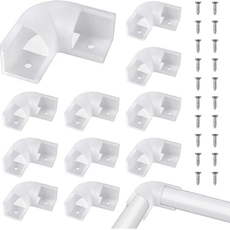 Connecteurs pour rubans LED, lot de 12 pour rubans en aluminium en forme de V, avec 24 vis. (1/4)