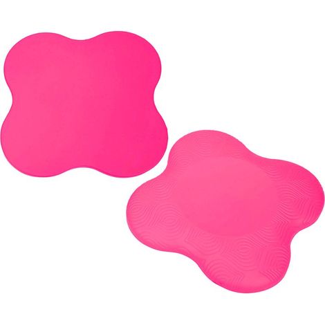 Lot de 2 tapis de yoga antidérapants double face pour genoux et coudes, en PU, pour l'entraînement et l'exercice (rouge). (1/5)