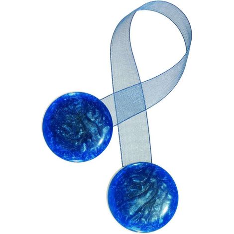 Calamita Bottone Azzurro Grande (Con Nastro)