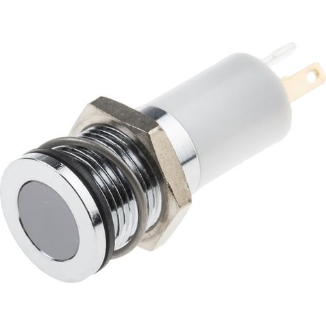 Voyant LED lumineux RS PRO, dia. 14mm, 12V c.c., IP67 ( Prix pour 1 ) (1/2)