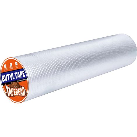 Ruban de réparation toiture 500mm x 5m - Aluminium argenté - Etanchéité permanente - Pour camping-cars, bateaux, bâtiments - Résiste aux conditions extrêmes (1/5)