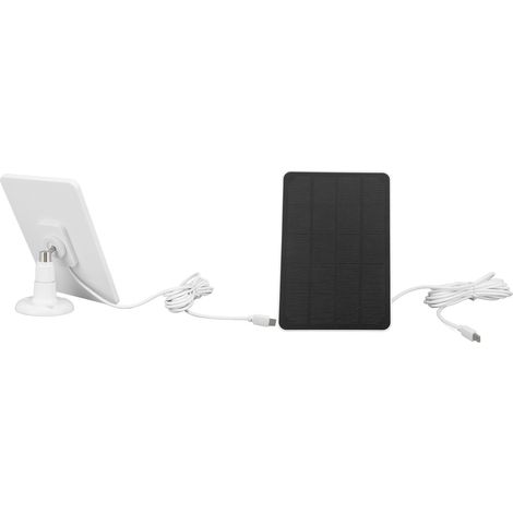 4W 5V Solarpanel für drahtlose Kameras, wasserdichtes Solarpanel für wiederaufladbare Überwachungskameras (1/4)