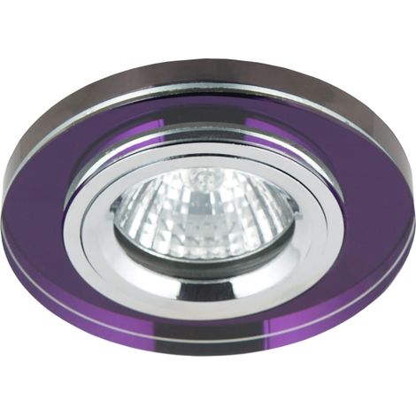 Plafonnier encastré Candellux SS-15 verre violet MR16 (1/2)