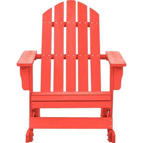 Maison Exclusive - Adirondack-Schaukelstuhl Massivholz Tanne Rot