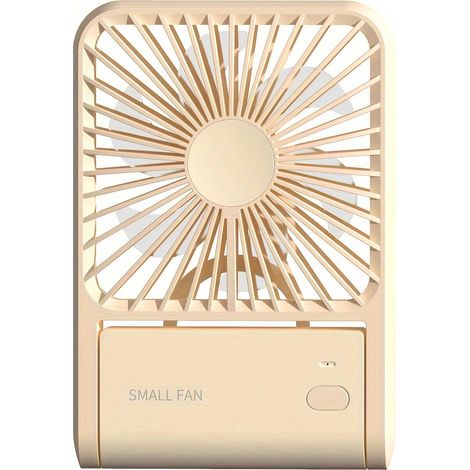 Ventilateur Portable - Affichage Numérique - Vitesse Réglable - Rechargeable USB - Batterie Lithium 18650 - Pour Bureau Étudiant Ou Maison - 1 Pièce (1/5)