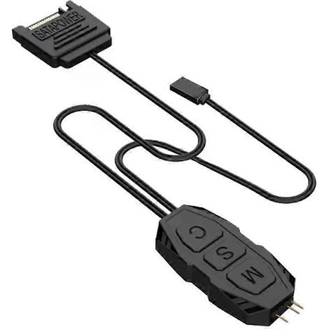 5V 3-Pin ARGB-Anschlüsse Fernbedienung Lichtsteuerung LED Fernbedienung ARGB-Lichtleisten Fernbedienung PC-Zubehör (1/4)
