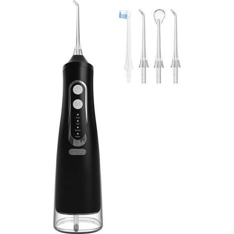 Hydropulseur dentaire électrique pour dents, gencives et appareils orthodontiques, hydropulseur dentaire portable, 4 modes d (1/4)