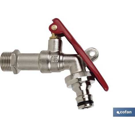 Grifo con maneta y toma para candado (½"x¾") COFAN 06040011 (1/5)