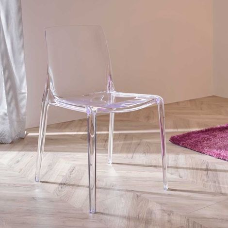 Set 2 Sedie da pranzo in Policarbonato trasparente - Dafne StilProjectStore.com (1/5)