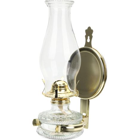 Lampe à Pétrole Rétro Grosse Taille en Verre Plateau Lampe à Huile Domestique pour Éclairage D'appoint et Décoration Intérieure pour Salon et Chambre (1/5)