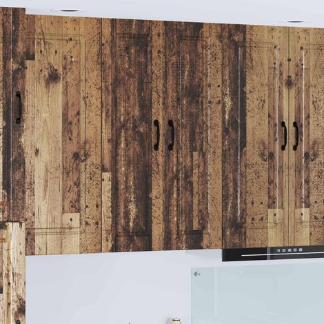 Küchenschrank mit Regal Altholz 30 x 31 x 100 cm Holzwerkstoff