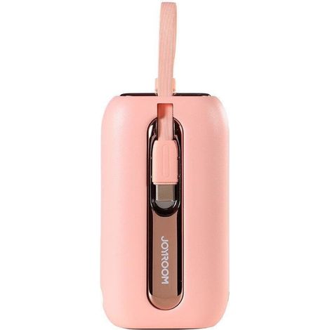 Joyroom Powerbank 10000mAh Colorful Series 22.5W mit 2 integrierten USB C und iPhone Kabeln pink (JR-L012) (1/5)