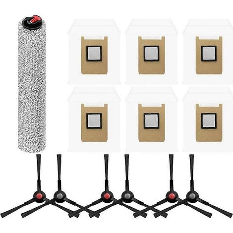 Accessoires pour aspirateur robot Eufy Omni E25/E28 : lingette, brosse latérale, filtre et sac à poussière. (1/5)