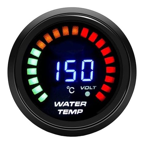 Auto Digital 2 Inch 52mm Water Temperature Gauge Kit (1/5)