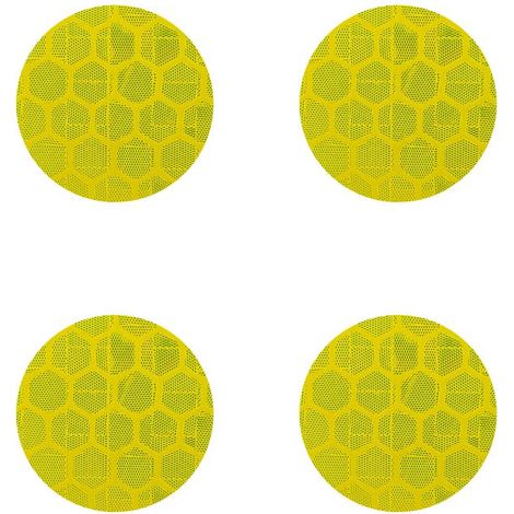 Adesivi Rifrangenti Cerhi, 4 pz - Colore: GIALLO