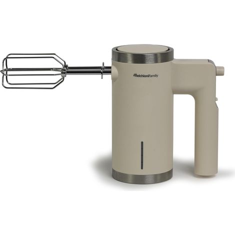 Melchioni 118420040 BIANCA Sbattitore Elettrico Senza Fili 150 W 5 Velocita' Batteria Litio 7,4 V 2000 mAh autonomia 30 min colore Bianco (1/3)
