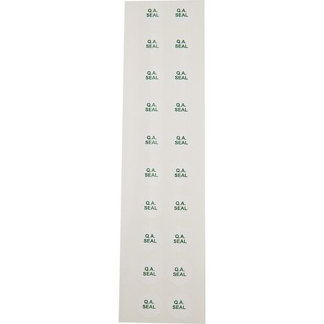 Etiquette adhésive pré-imprimée RS PRO Blanc, 200 par paquet ( Prix pour Sachet de 200 ) (1/2)