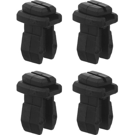 Lot de 4 clips de rechange pour aération de réfrigérateur de camping-car - Clips de porte de service pour réfrigérateur de camping-car - Loquet d'aération extérieur universel - Fixation pour panneau d (1/5)